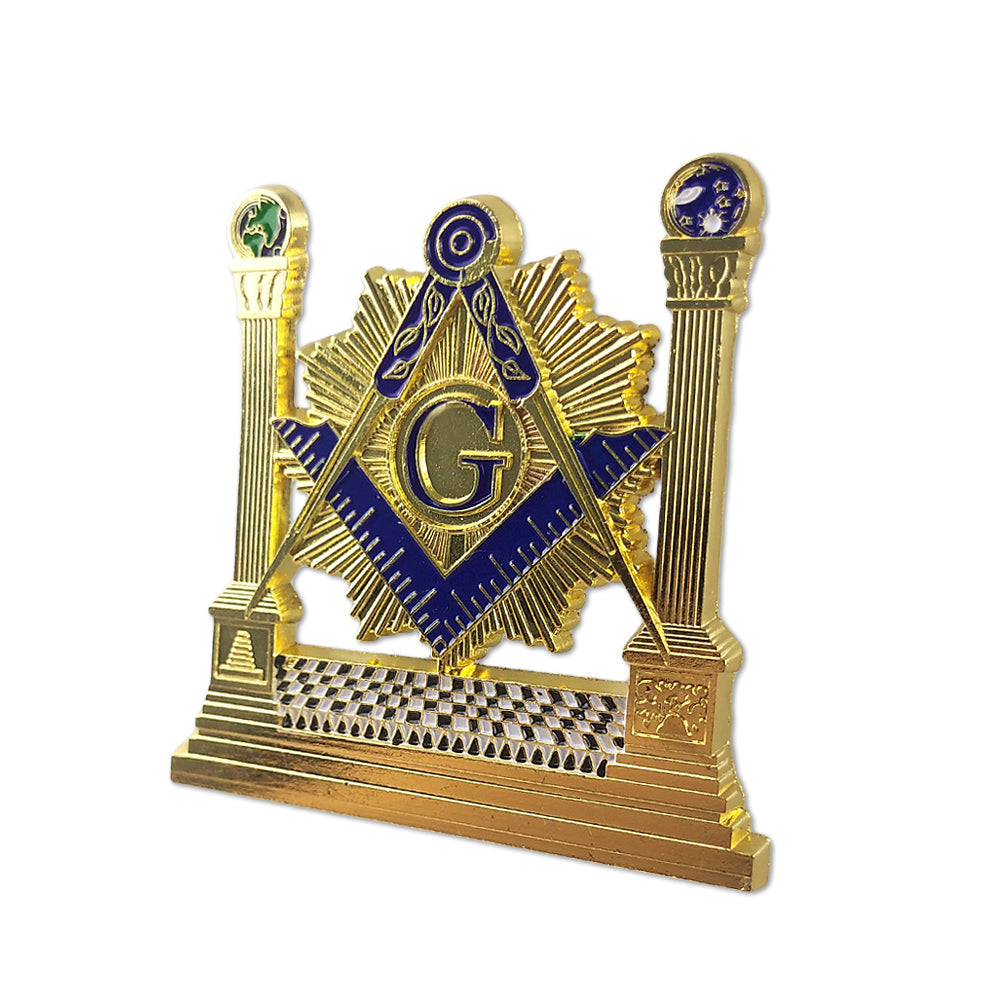 Mason Double Columns Square Auto Car Emblem mysite