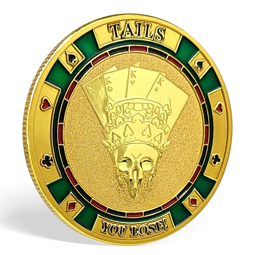 Win or Lose Poker Skull Challenge Coin mysite