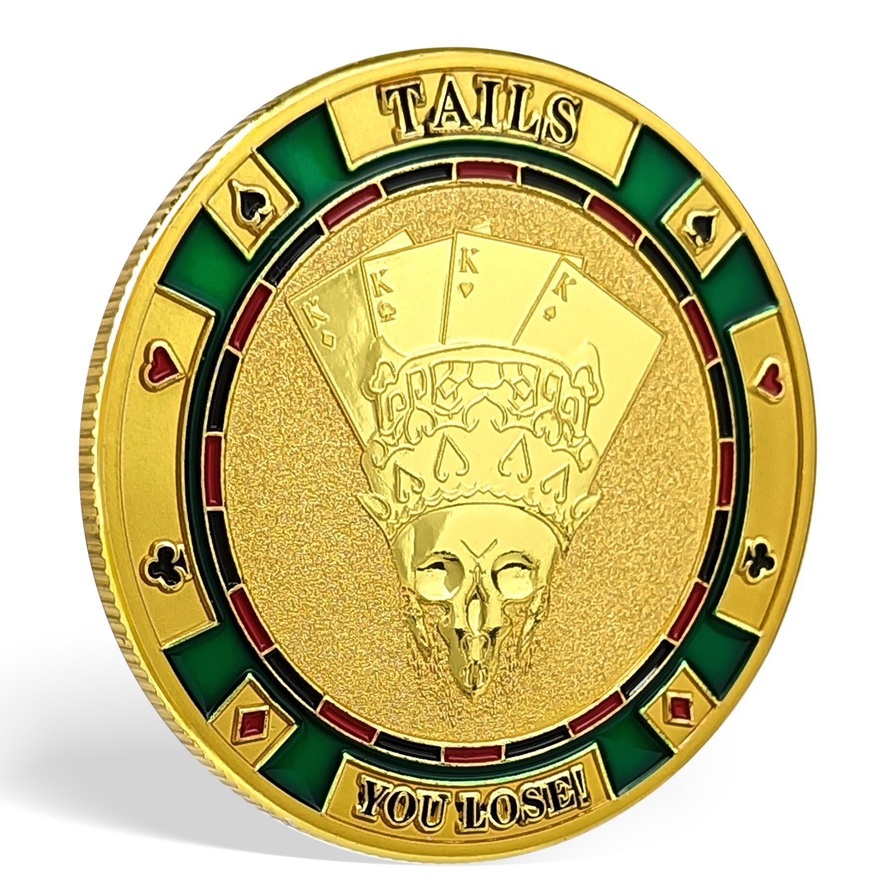 Win or Lose Poker Skull Challenge Coin mysite