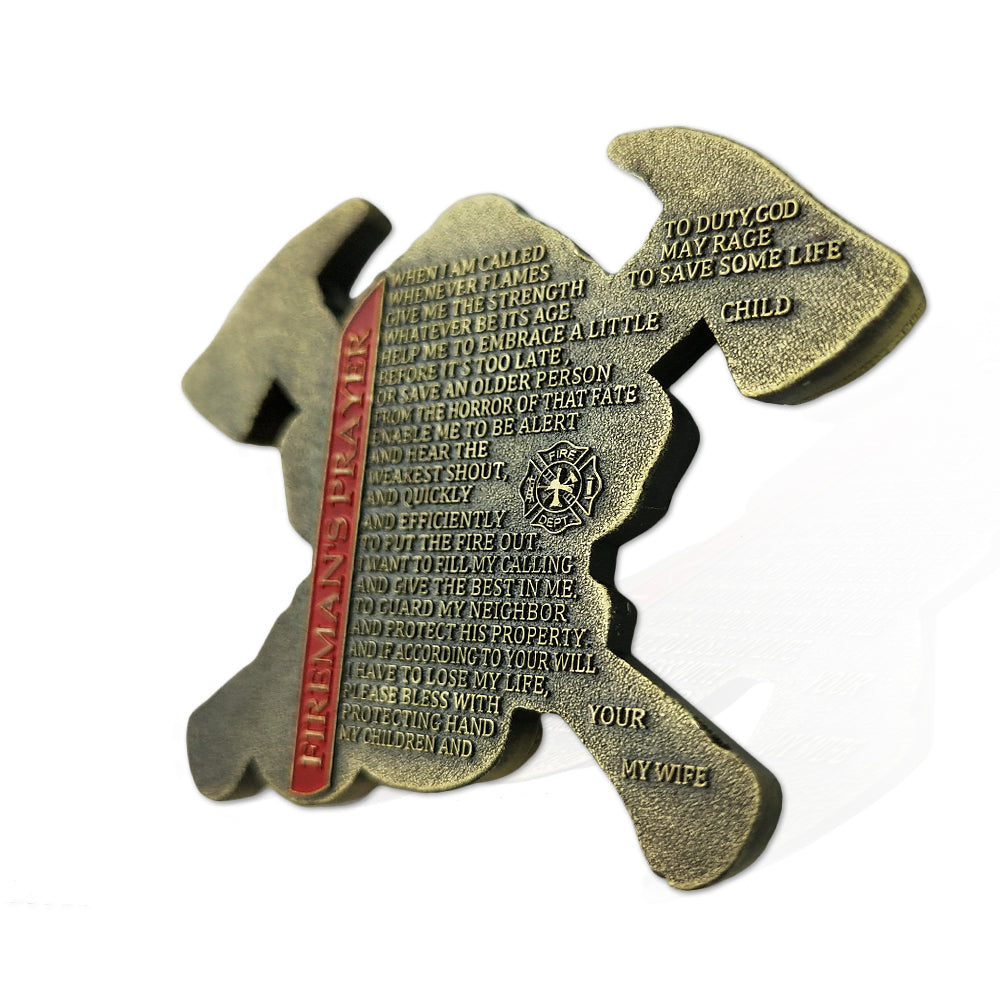 US Gas Mask Firefighter’s Prayer Challenge Coin mysite