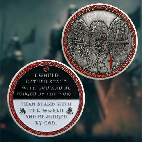 Knights Templar Armor Of God Challenge Coin Gifts for Christian🎁 mysite