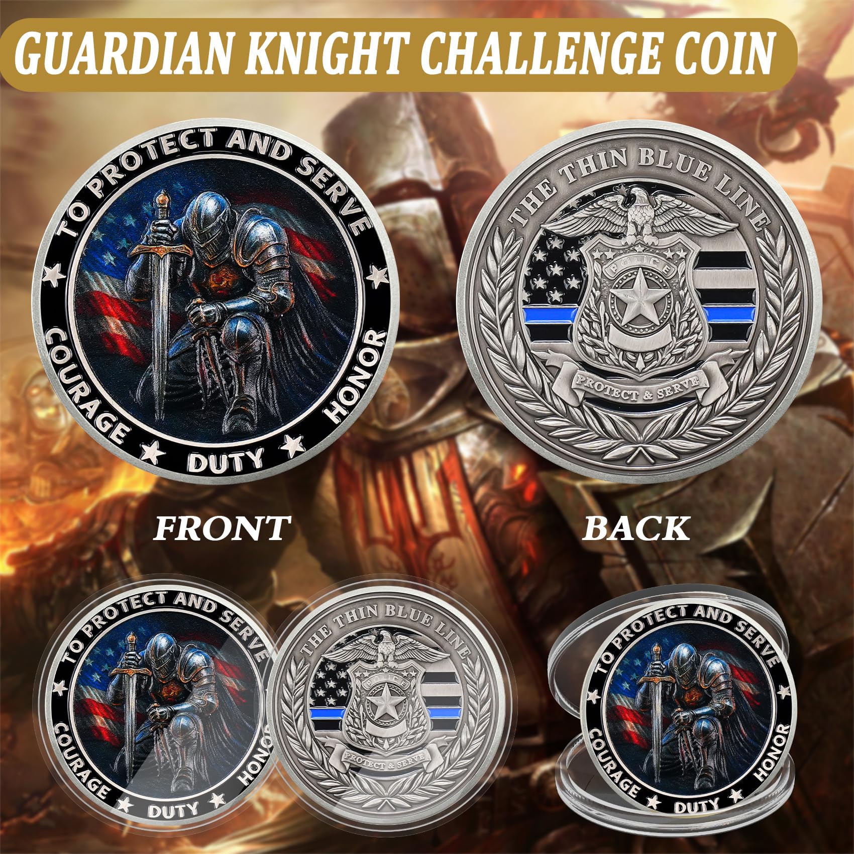 Knight Guardian Challenge Coin mysite
