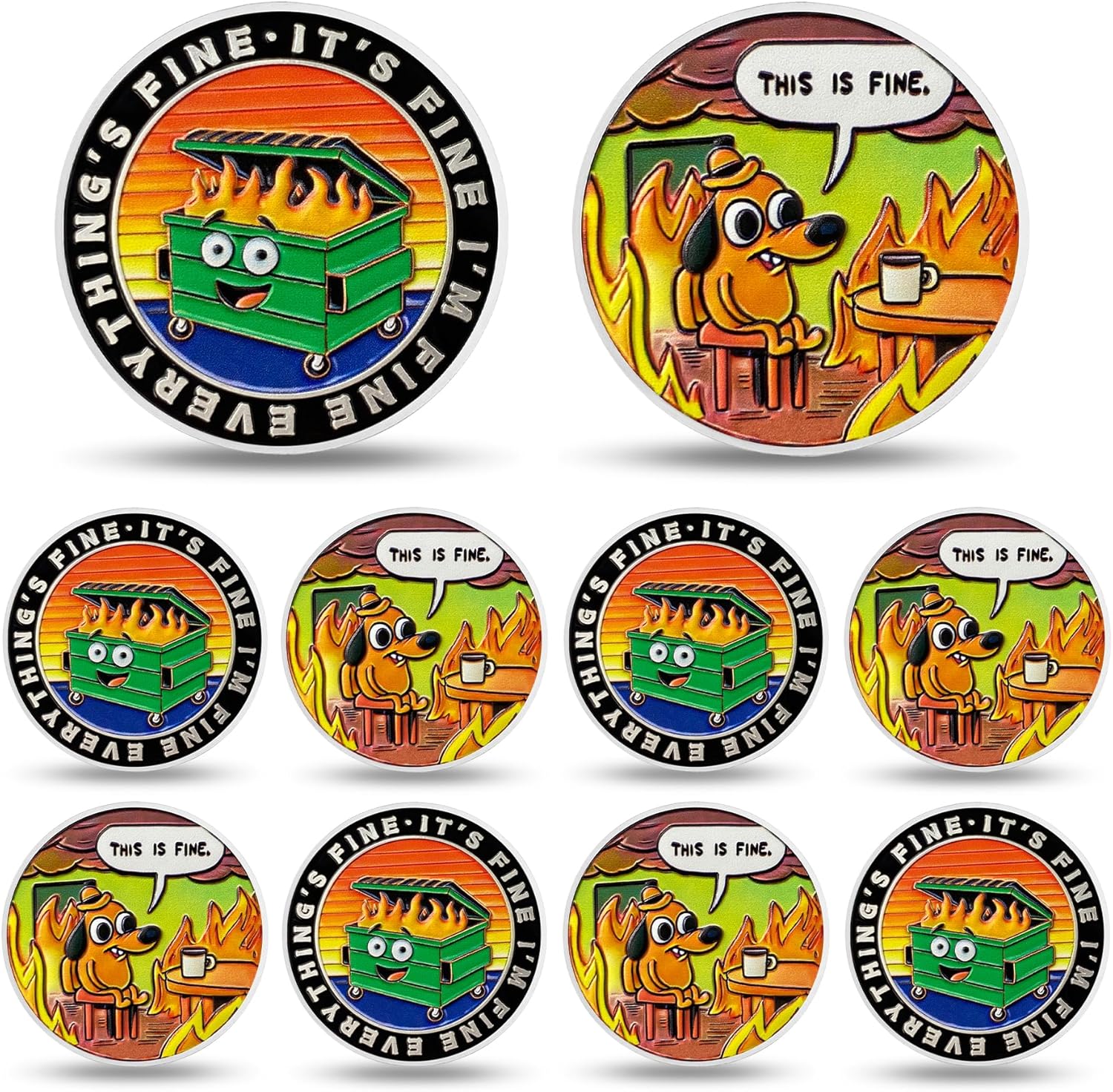 This is Fine Mini Dumpster Fire Challenge Coin mysite