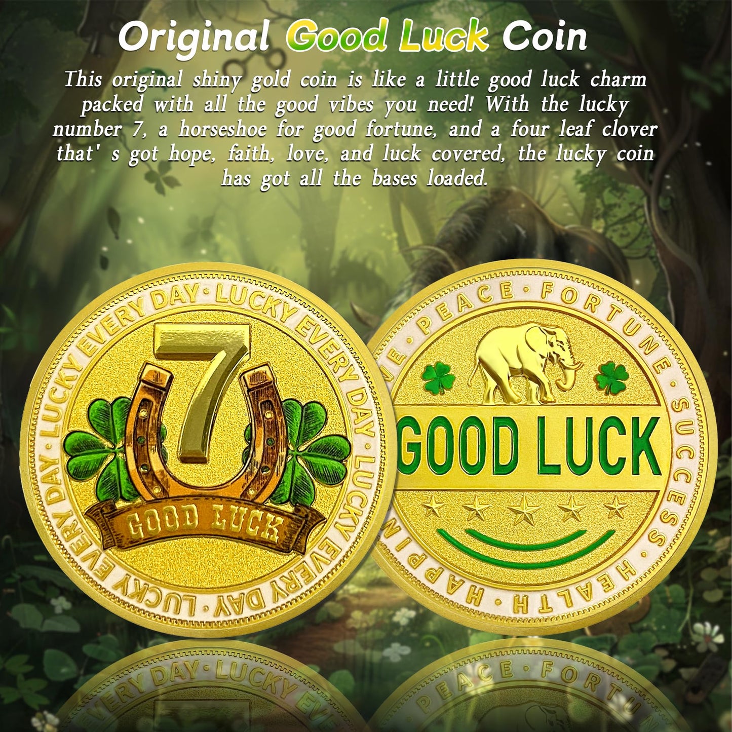 Gold Double Sided Lucky Coin mysite