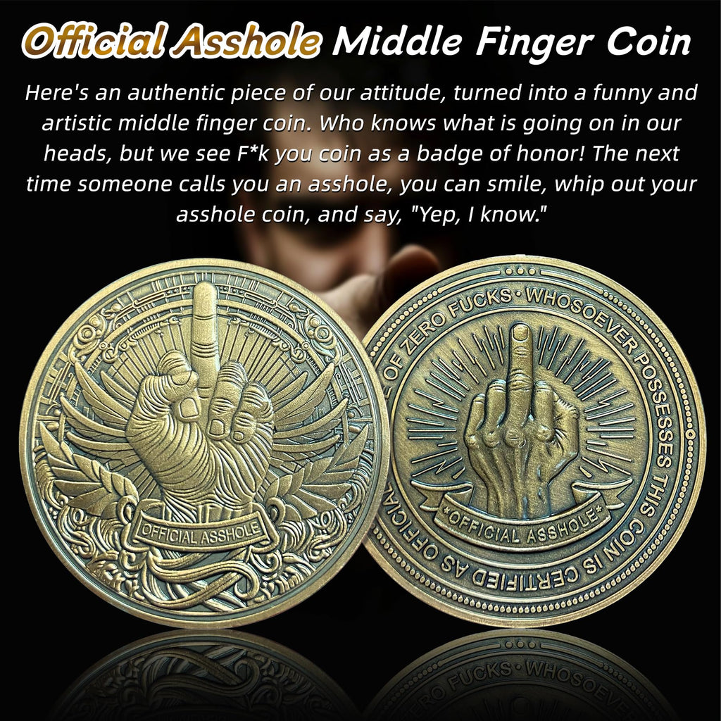 Funny Zero F's Given Challenge Coin mysite