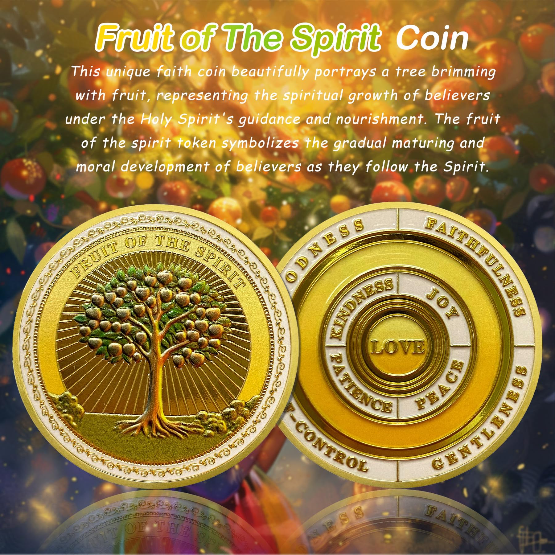 Fruit of The Spirit Christian Challenge Coin mysite