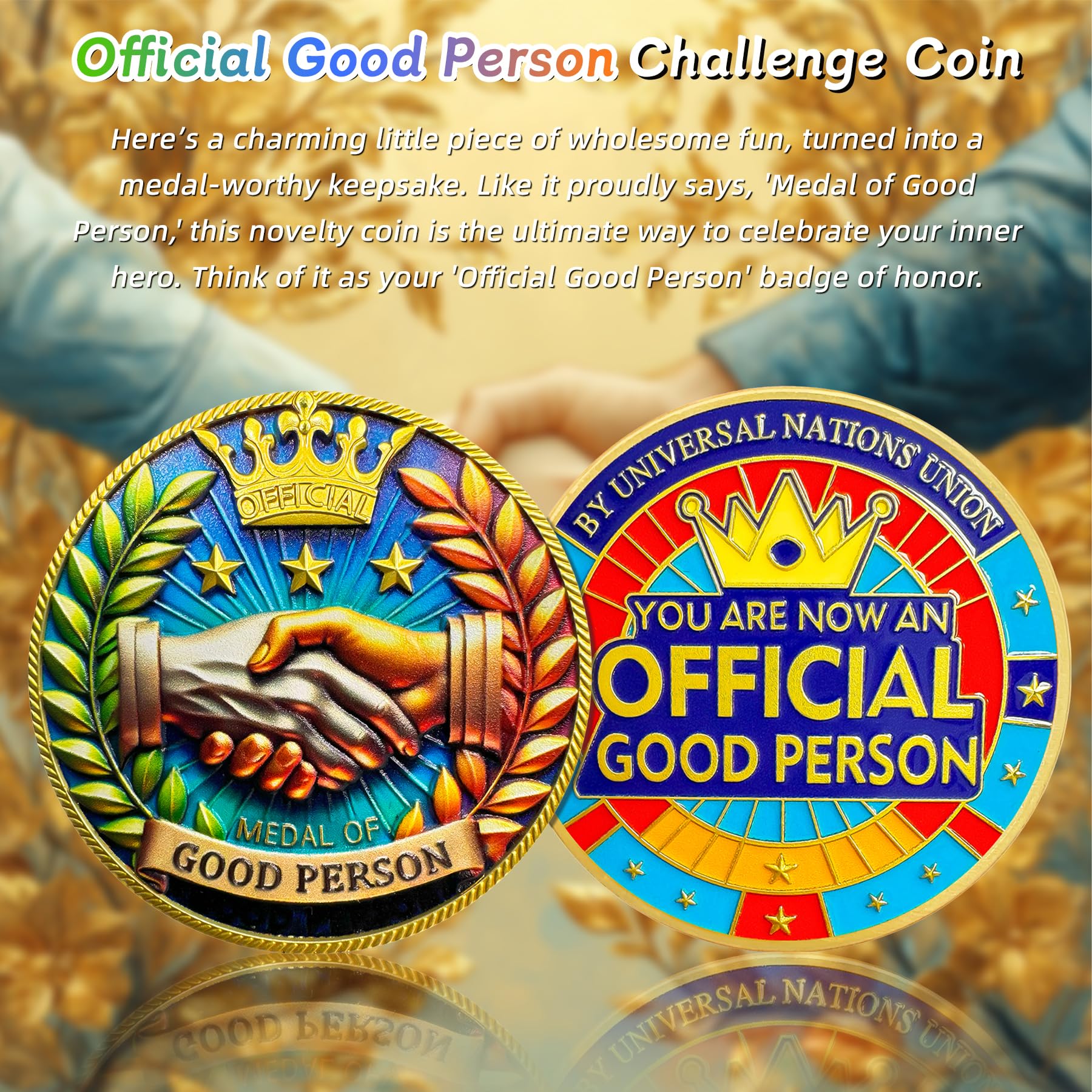 Original Official Good Person Funny Challenge Coin mysite