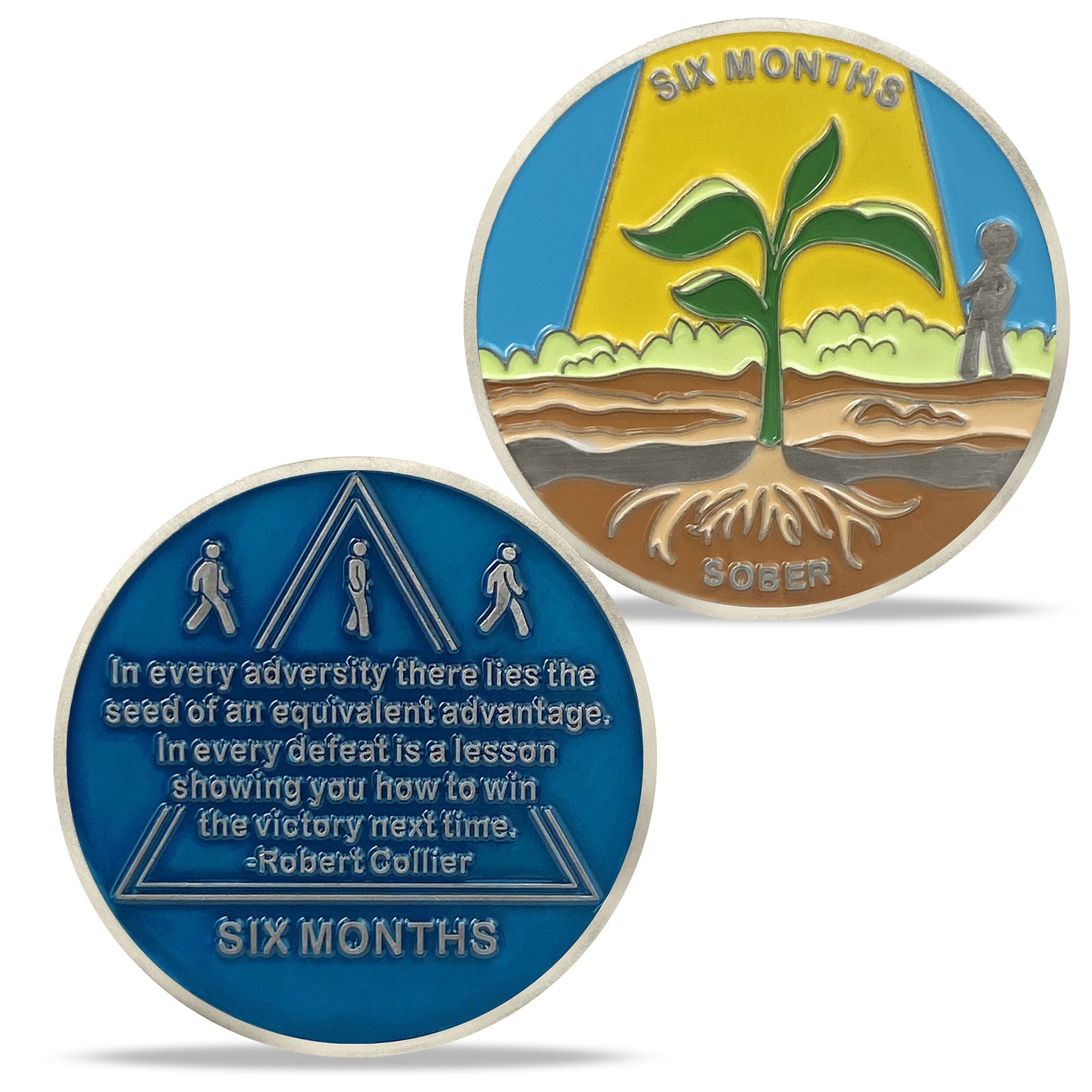 1 Month 1 Year Mountains and Highways Commemorative Gift Sobriety Coin mysite