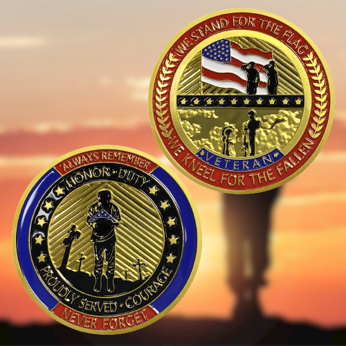 Never Forget Veterans Challenge Coin mysite