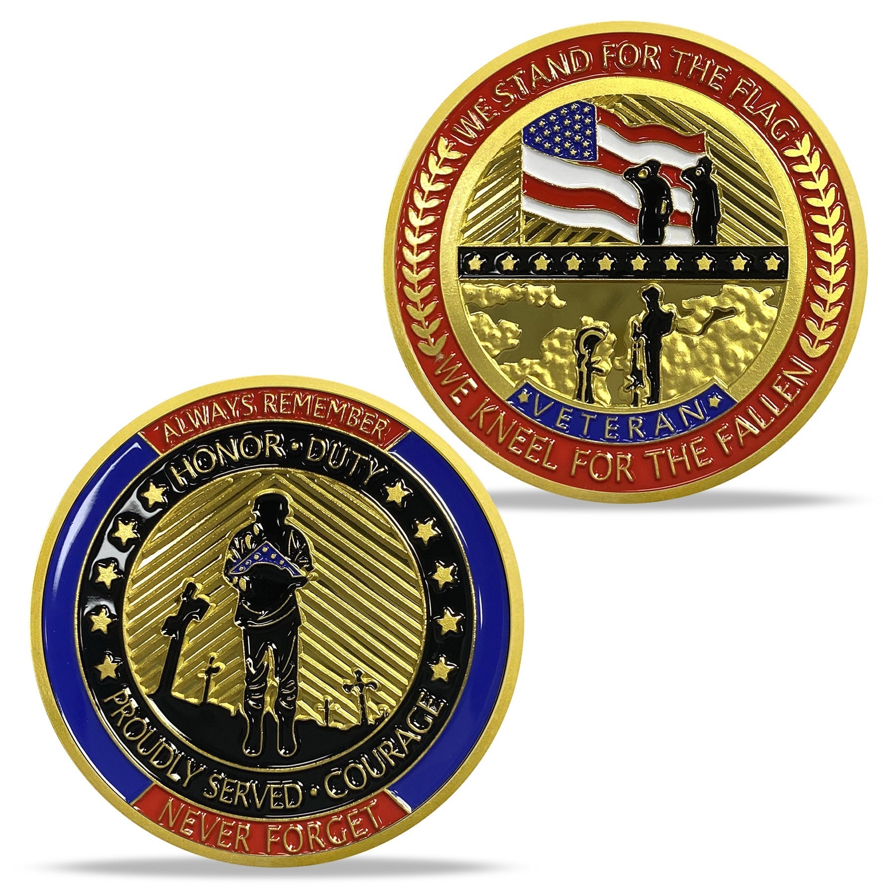 Never Forget Veterans Challenge Coin mysite