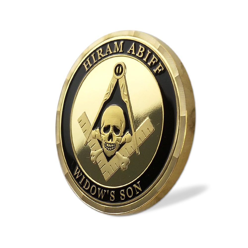 Hiram Abiff Widow’s Son Masonic Freemason Challenge Coin mysite