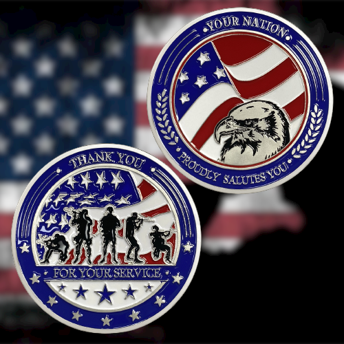 Us Army Challenge Coin-Silver plating mysite