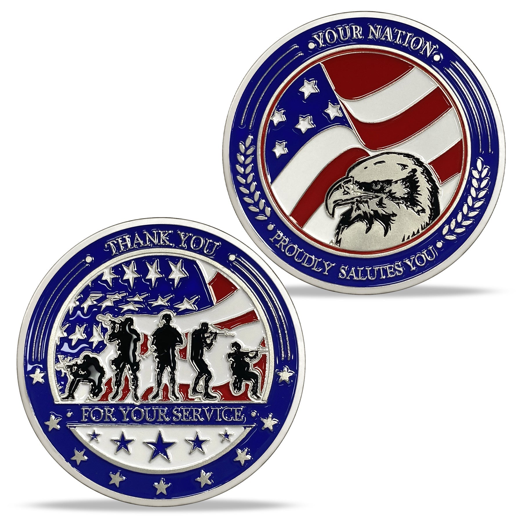 Us Army Challenge Coin-Silver plating mysite