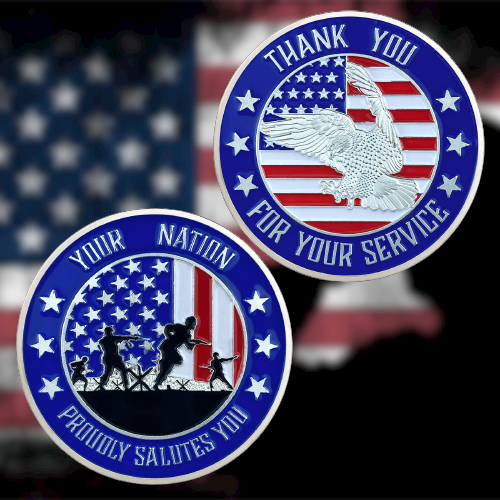 Thank You Military Eagle Challenge Coins mysite