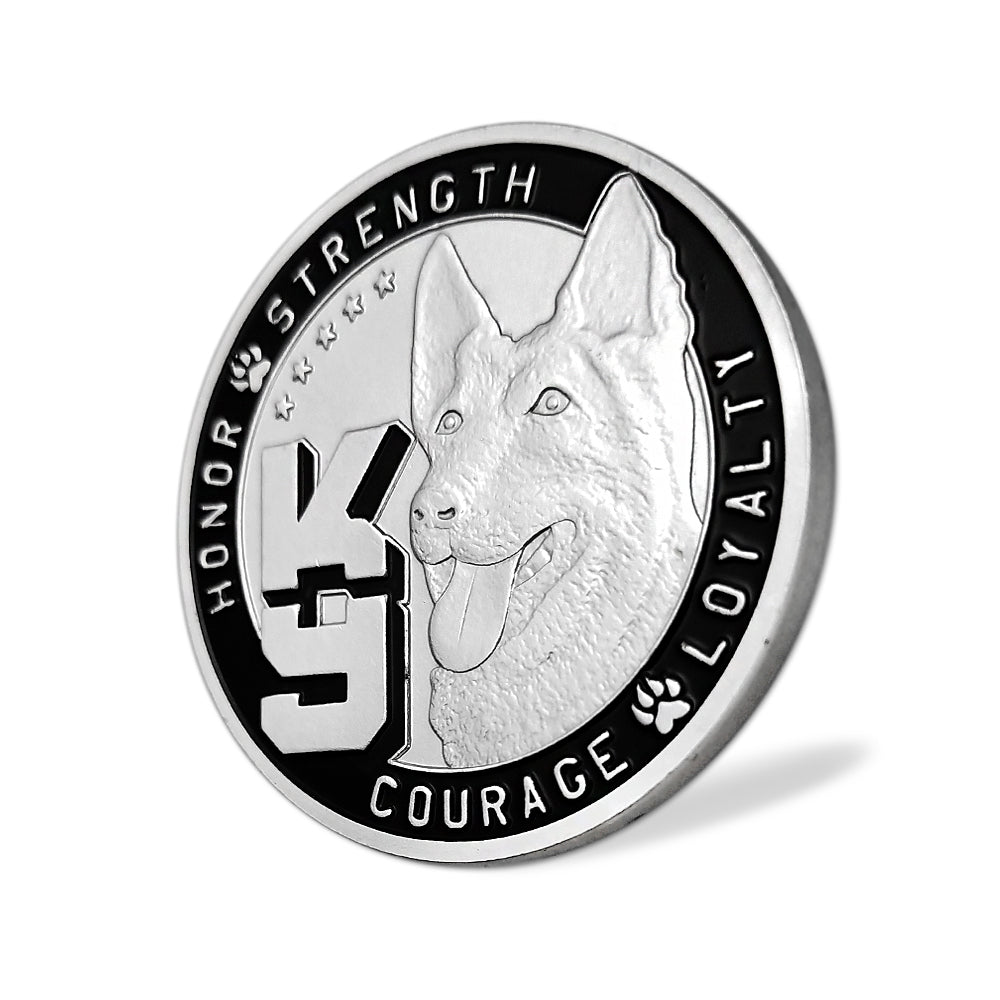 K9 Police Dog Law Enforcement Challenge Coin mysite