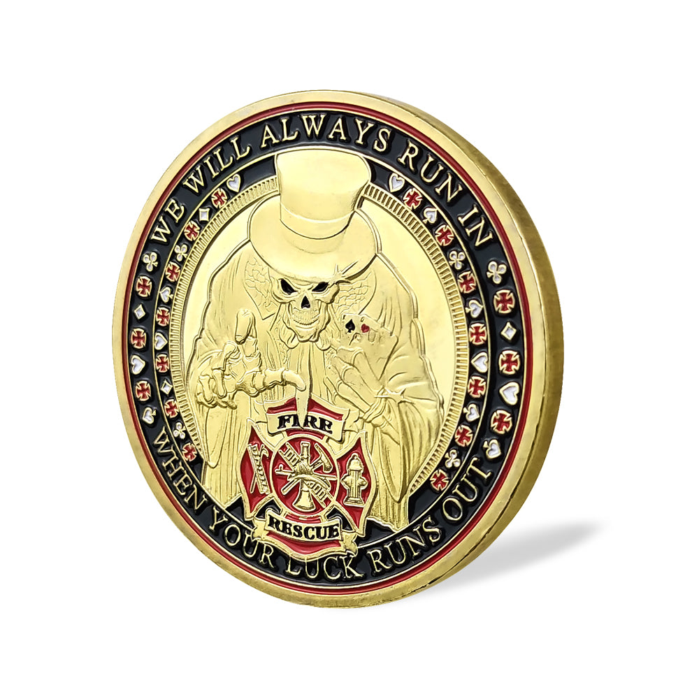 Firefighter Poker Challenge Coin mysite