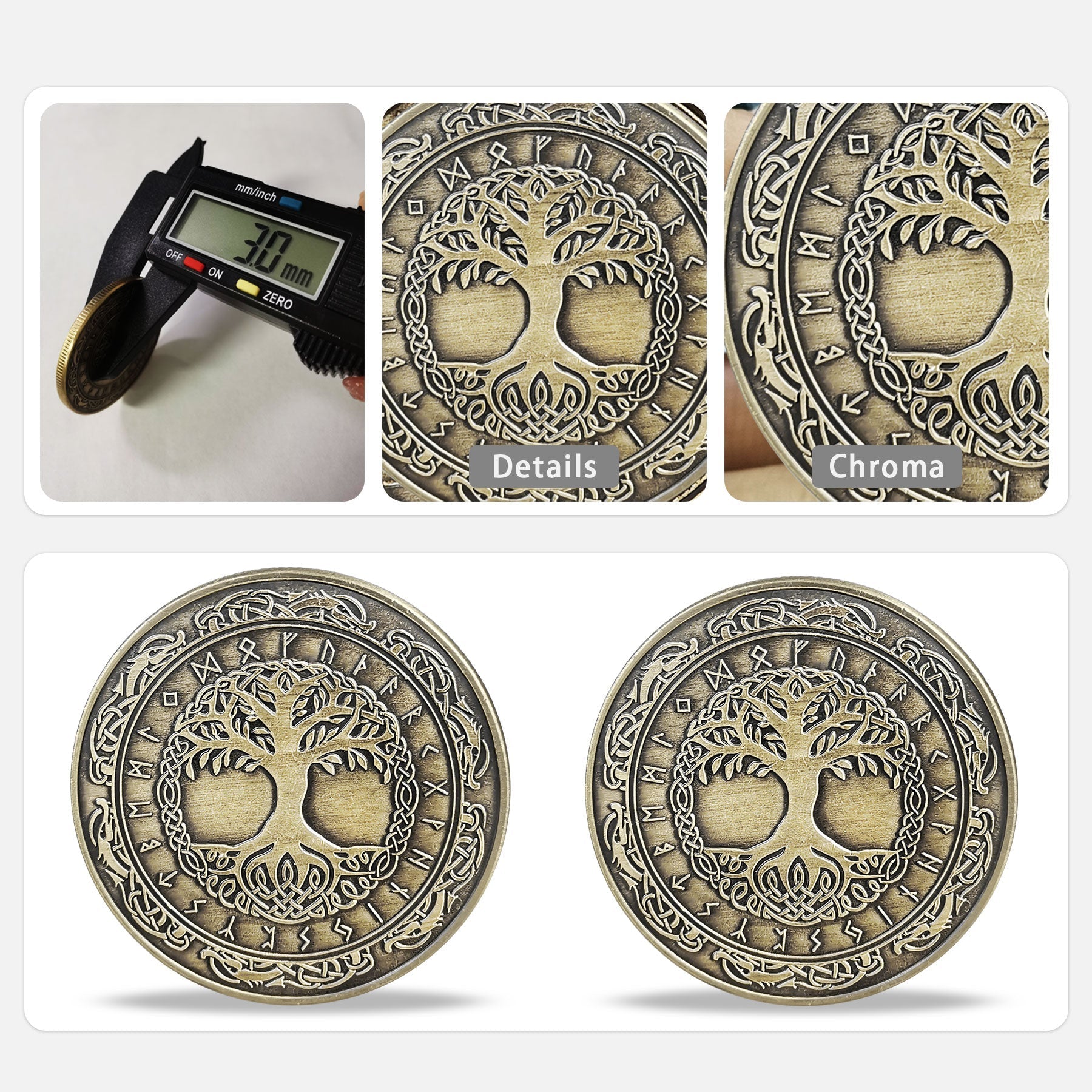 Viking Yggdrasil Tree of Life Coin Nordic Mythology Talisman mysite