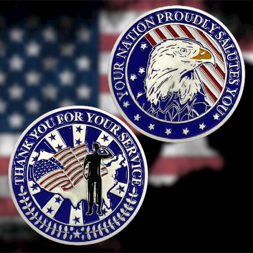 U.S. Army Flying Eagle Challenge Coin mysite