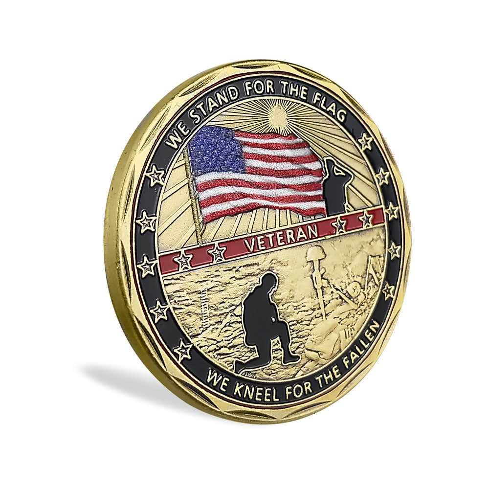 5 Pcs Veterans Military Challenge Coin Retirement Gift Coin Set mysite