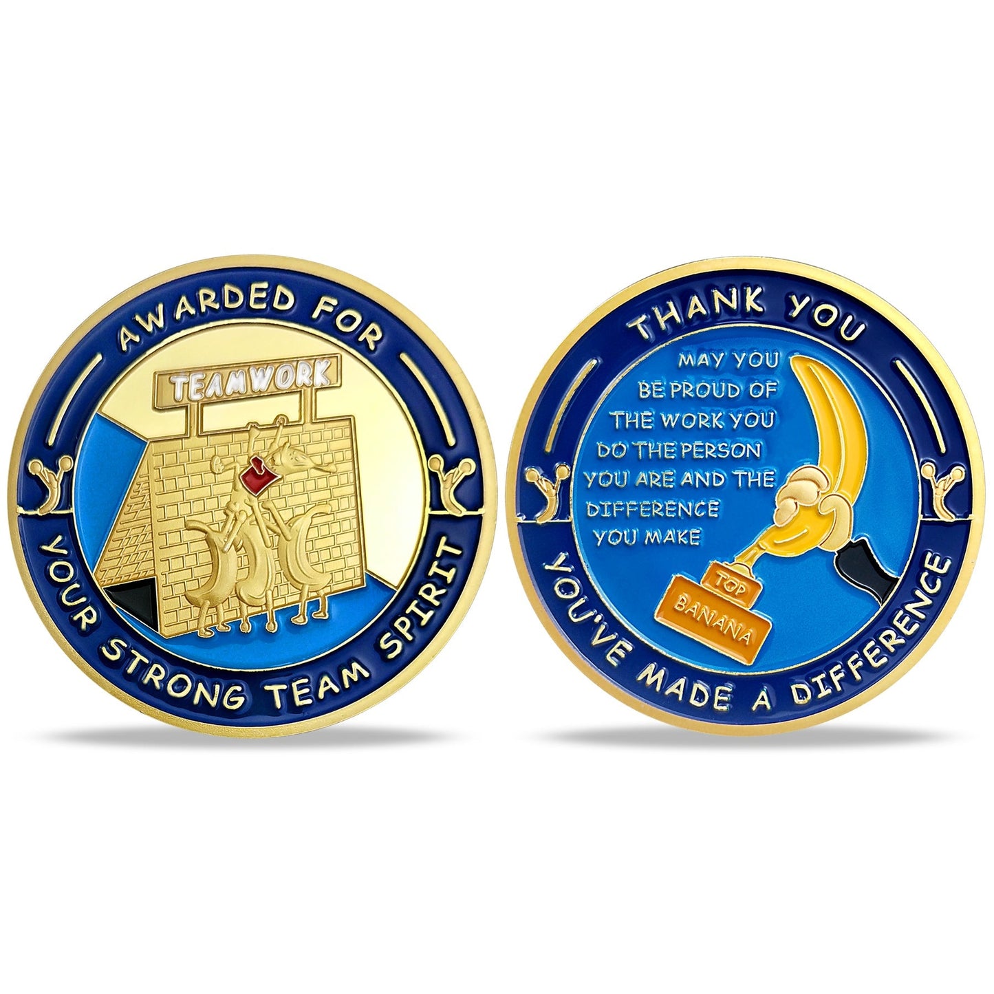 Encouragement Challenge Coin-Employee Appreciation Gifts Inspirational Thank You Coin for Students and Cowokers-Team Work mysite