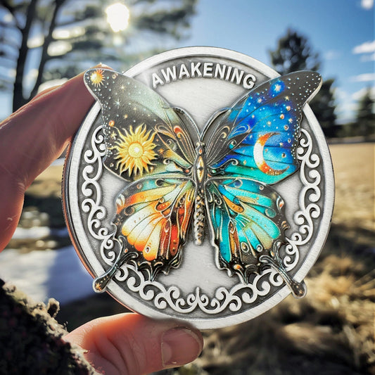 Original Darkness to Light Butterfly Sobriety Coin mysite