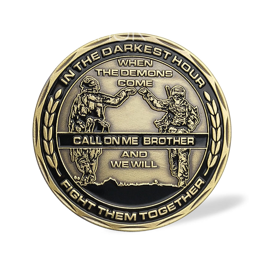 US Army Brofist Challenge Coin Bronze Military Collectible Soldier Fist Bump-AtSKnSK mysite