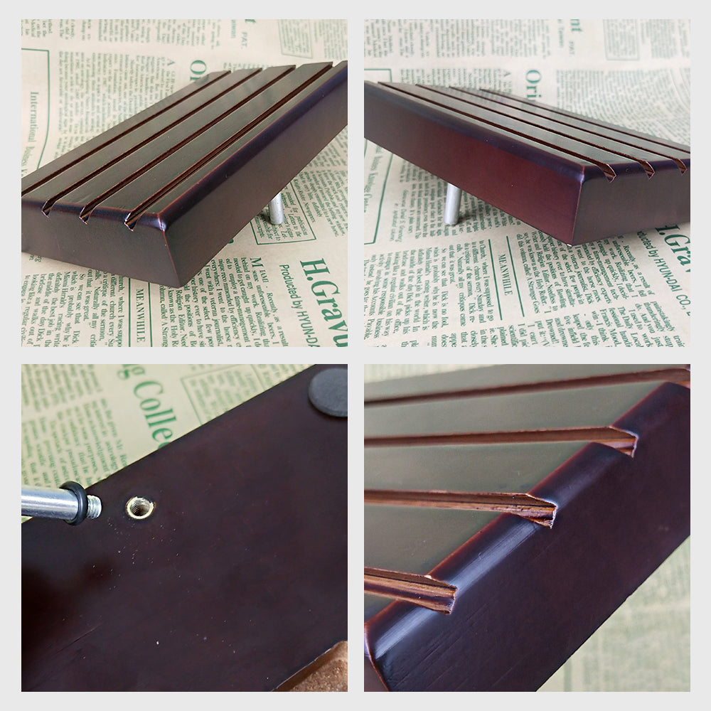 4 Rows Solid Wood Mini Challenge Coin Display mysite