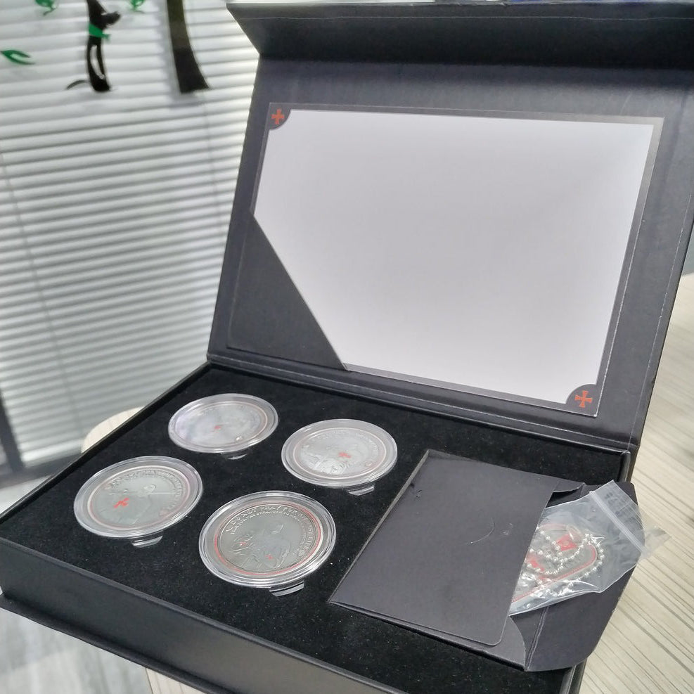 Knights Templar Challenge Coin Gift Box mysite