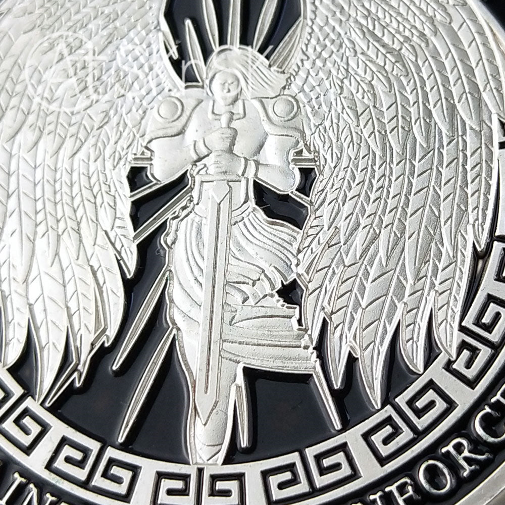 Guardian Angel Police Prayer Challenge Coin Sliver Religious Gift Coin mysite