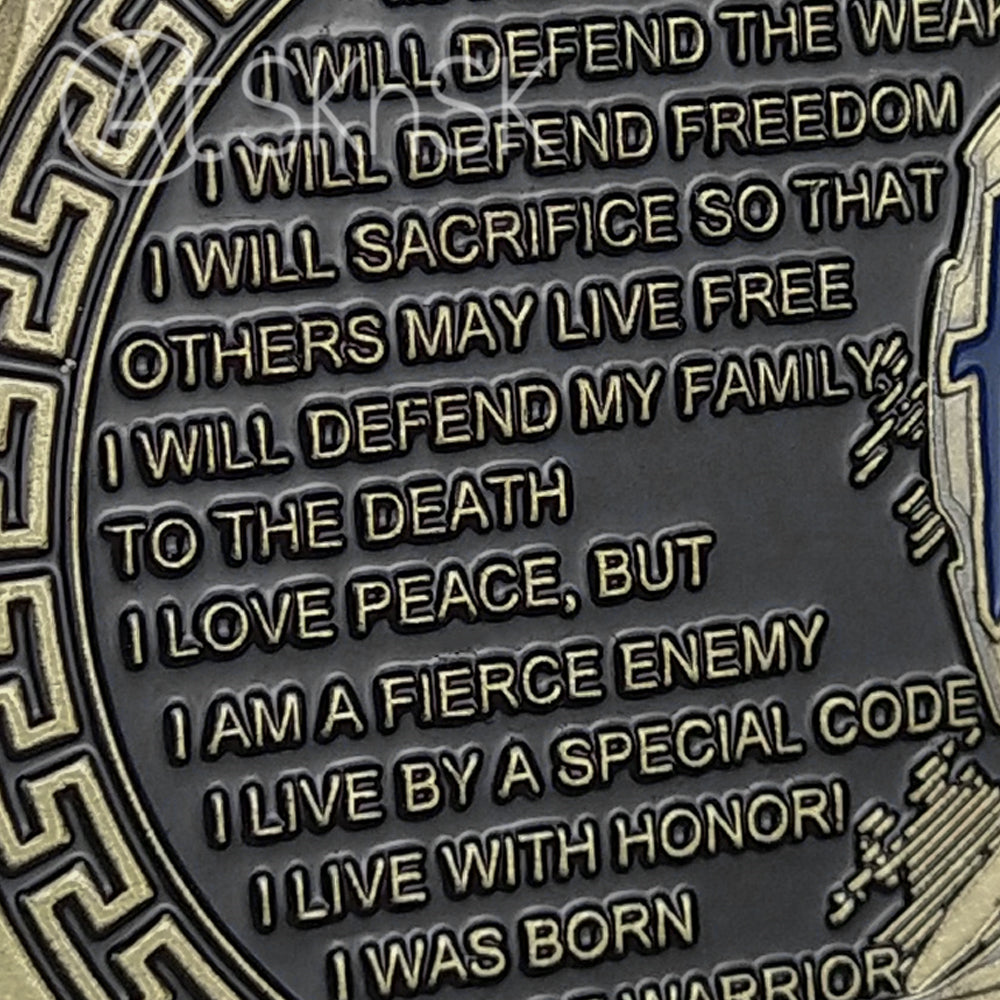 Law Enforcement Prayer Challenge Coin Bronze Crusader Warrior Police Collectible mysite