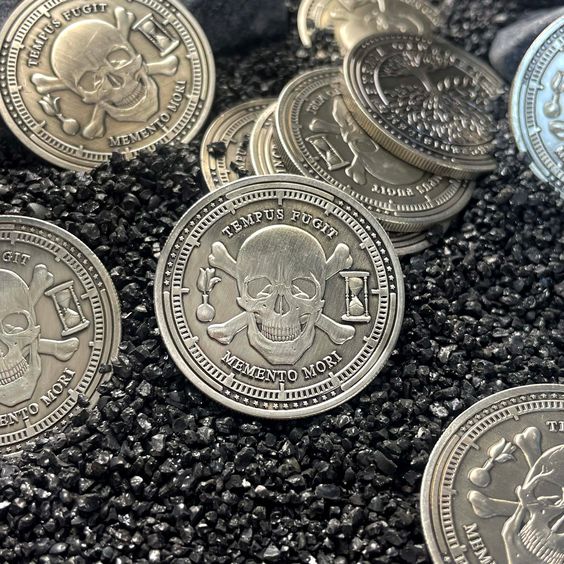 Tempus Fugit Memento Mori Fac Vitam Incredibilem Memento Vivere Challenge Coin mysite