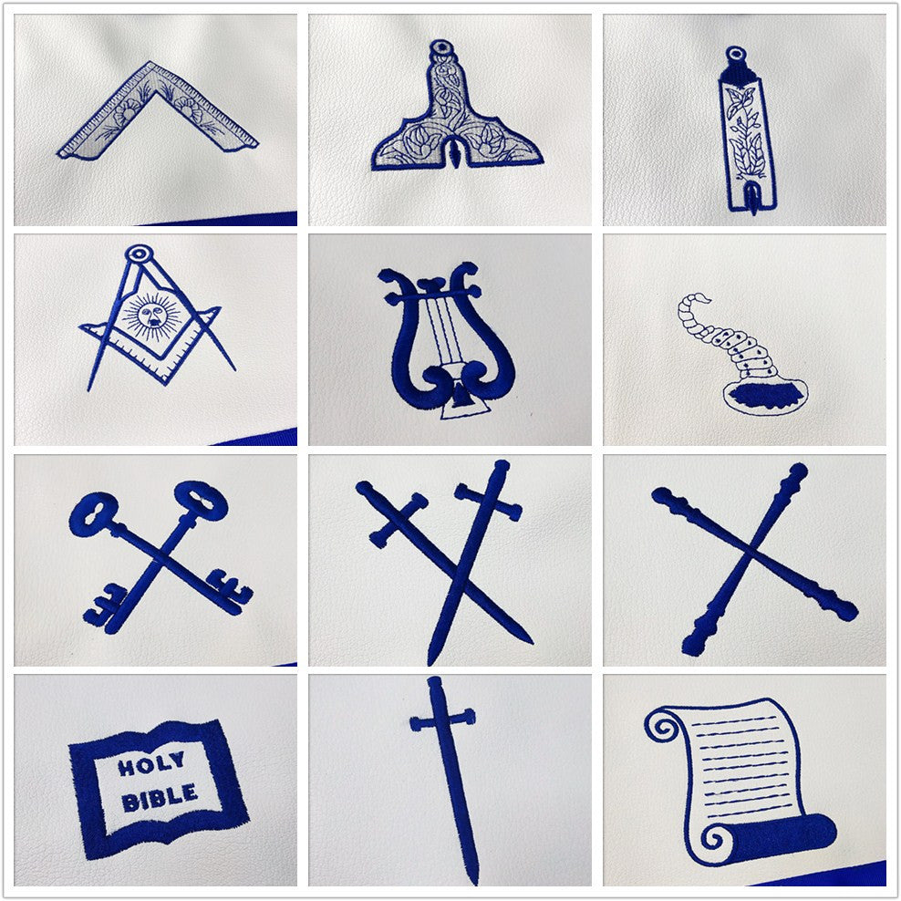 Masonic Blue Lodge 15 Stations Apron Bundle mysite