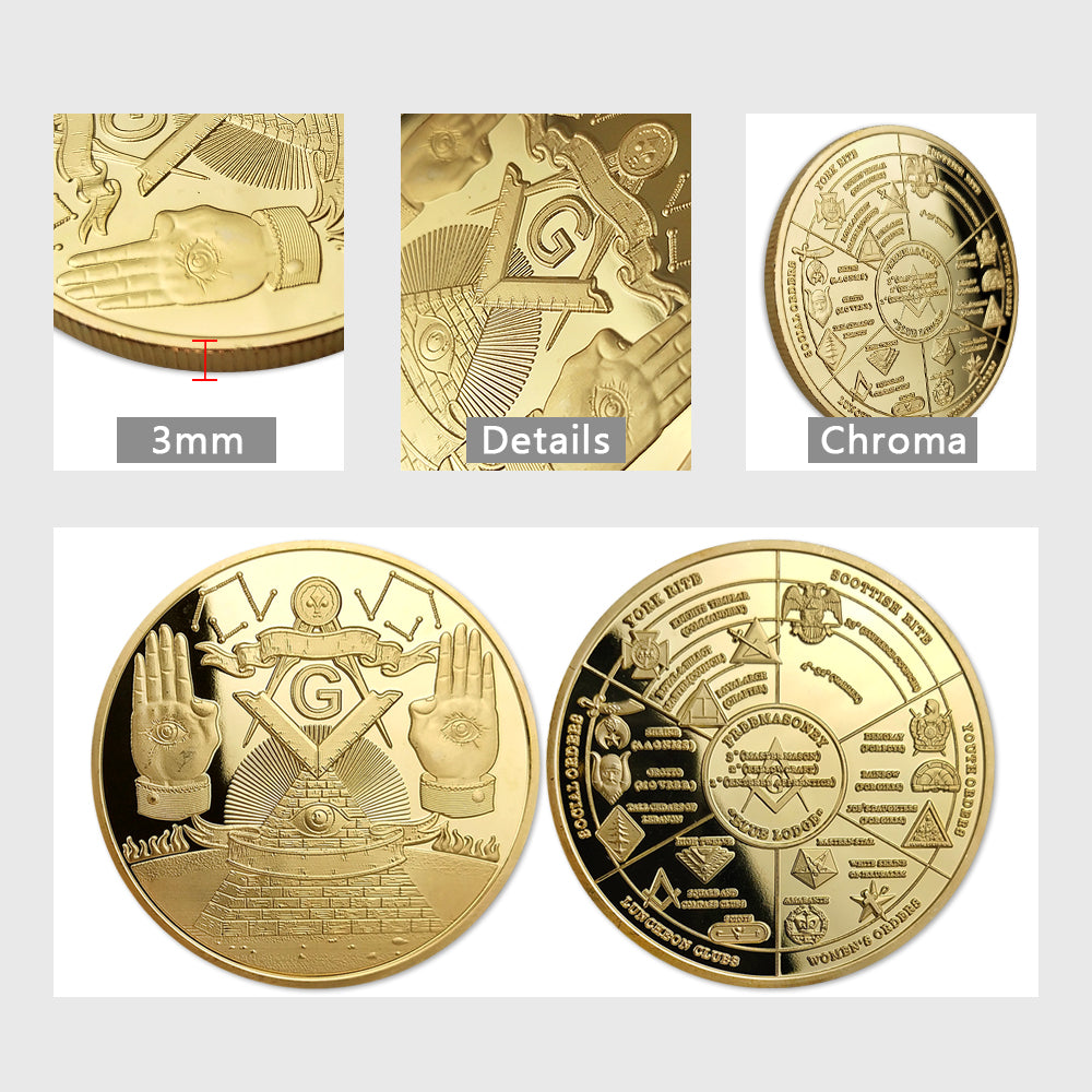 Masonic Freemason Lodge Challenge Coin mysite