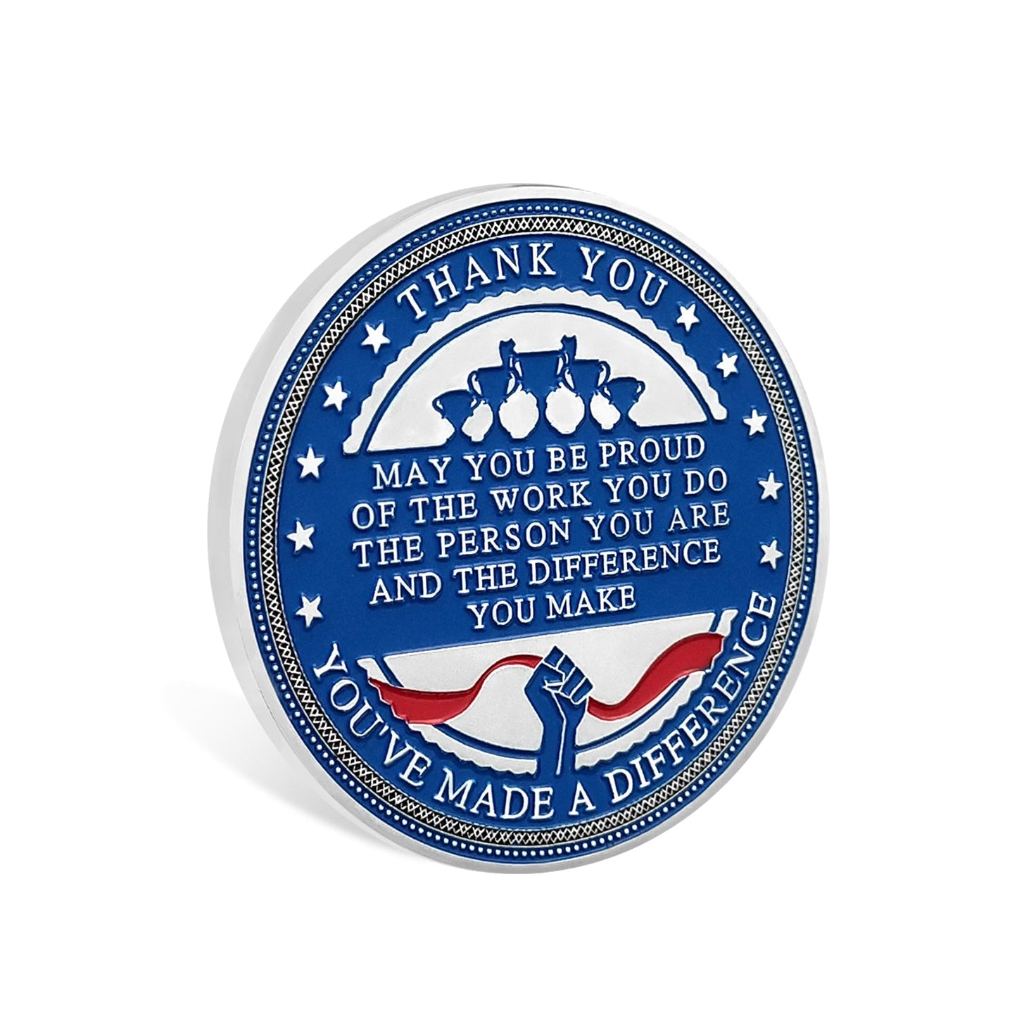 Encouragement Challenge Coin-Employee Appreciation Gifts Inspirational Thank You Coin for Students and Cowokers-Going Above and Beyond mysite