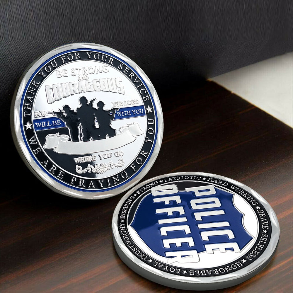 Police Officer Squad Challenge Coin Law Enforcement Shield Badge Collectible Medallion mysite