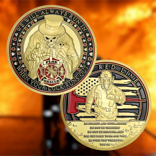 Firefighter Poker Challenge Coin mysite