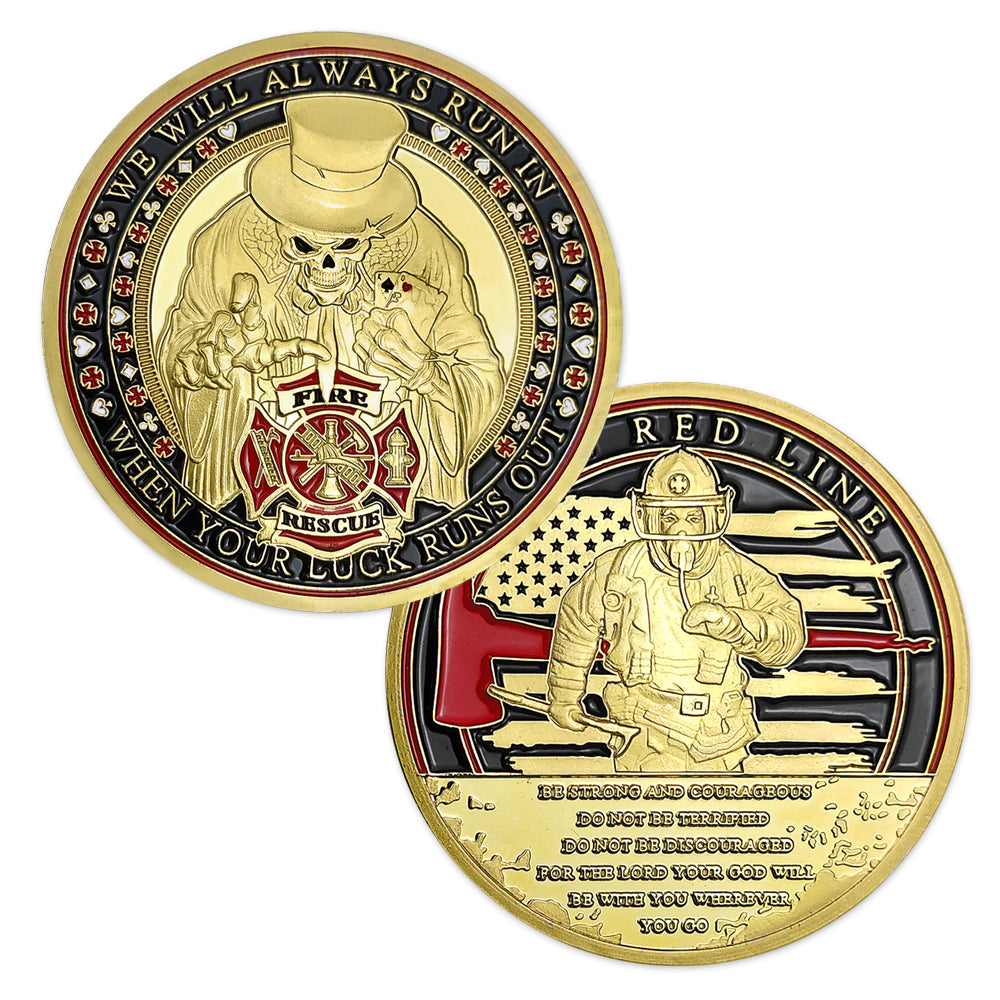 Firefighter Poker Challenge Coin mysite