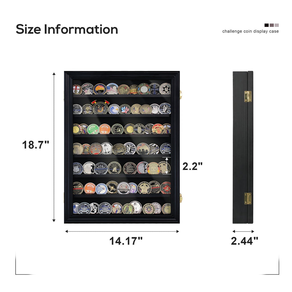 7 Tiers Cabine Challenge Coin Display Shadow Box mysite
