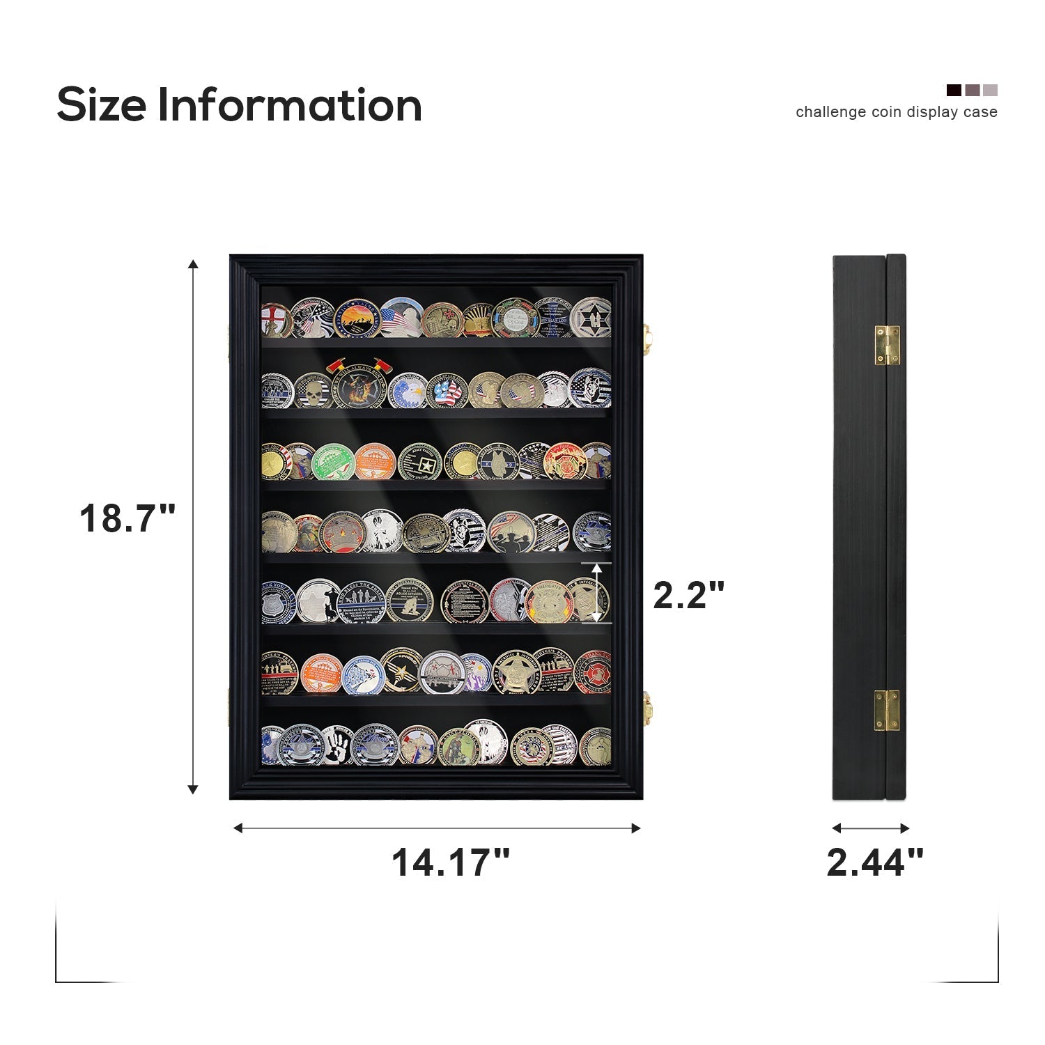 7 Tiers Cabine Challenge Coin Display Shadow Box mysite