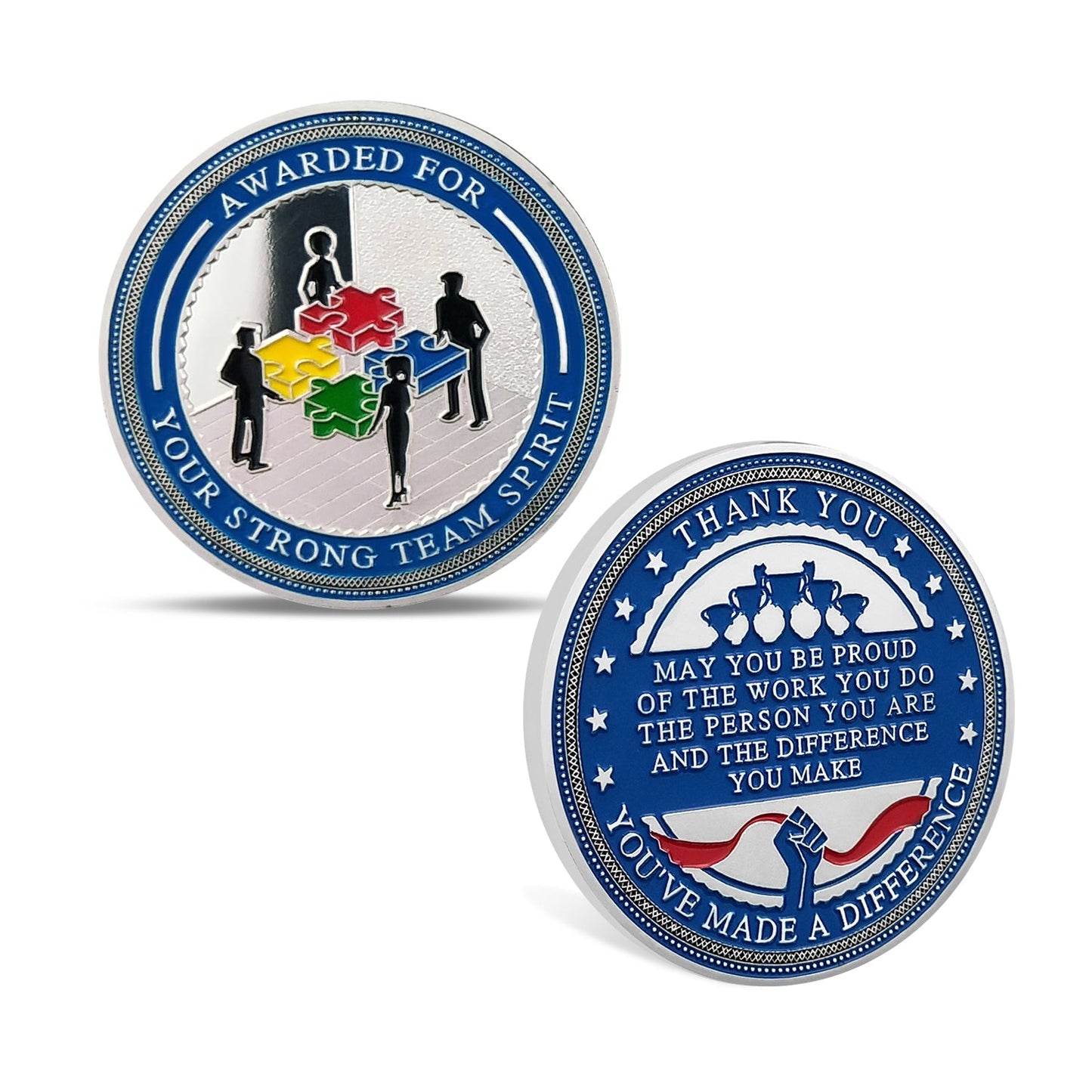Encouragement Challenge Coin-Employee Appreciation Gifts Inspirational Thank You Coin for Students and Cowokers-Team Spirit mysite