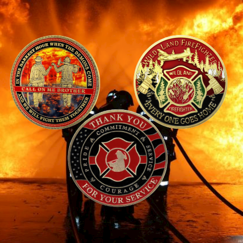 Fire Department Firefighter Brother Challenge Coin Thank You Appreciation Coin mysite