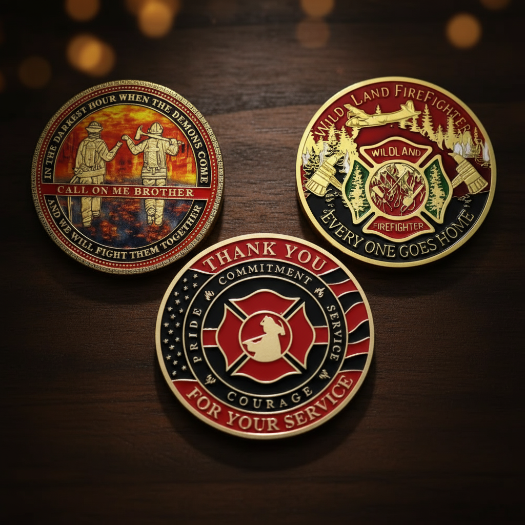 Fire Department Firefighter Brother Challenge Coin Thank You Appreciation Coin mysite