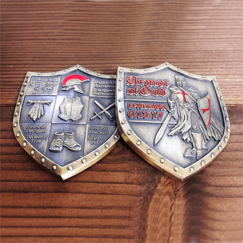 Put on the Full Armor of God Eph. 6:13-17 Challenge Coin mysite