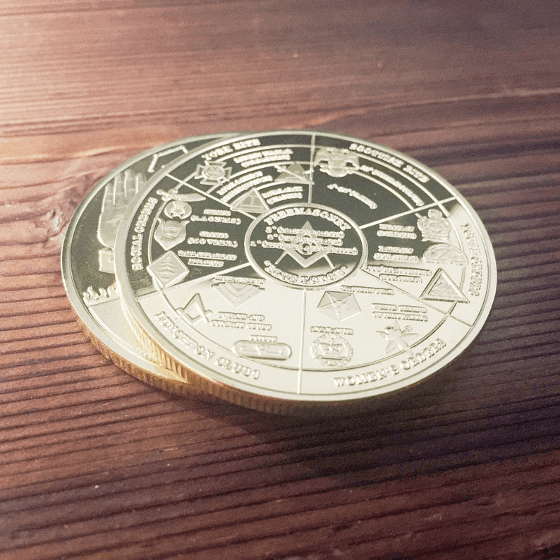 Masonic Freemason Lodge Challenge Coin mysite