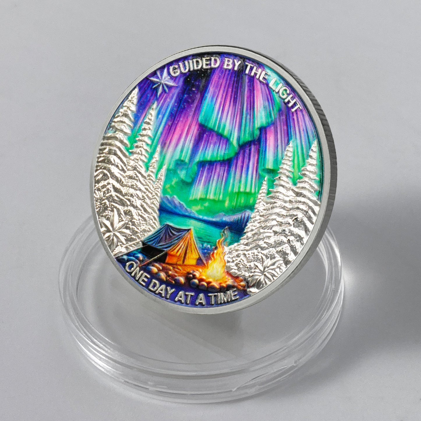 Personalized One Day at a Time Sobriety Coin AA Chips Recovery Gifts Sober Affirmation Token mysite