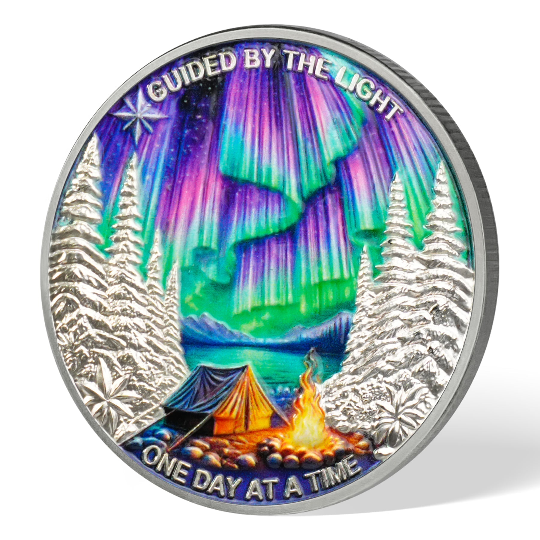 Personalized One Day at a Time Sobriety Coin AA Chips Recovery Gifts Sober Affirmation Token mysite