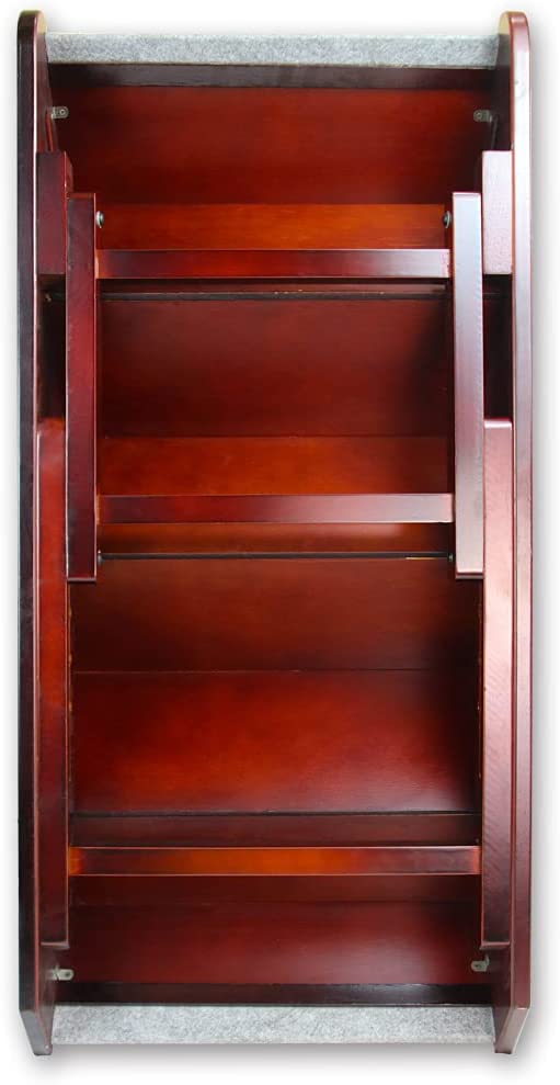 DecoWoodo Pet Stairs for Dogs and Cats Adjustable Pet Steps Wooden Foldable DecoWoodo