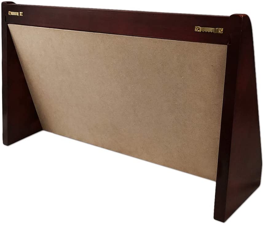 DecoWoodo Challenge Coin Display Stand 5 Rows Military Coin Holder Wall Mount Wooden Coin Rack Mahogany Finish DecoWoodo