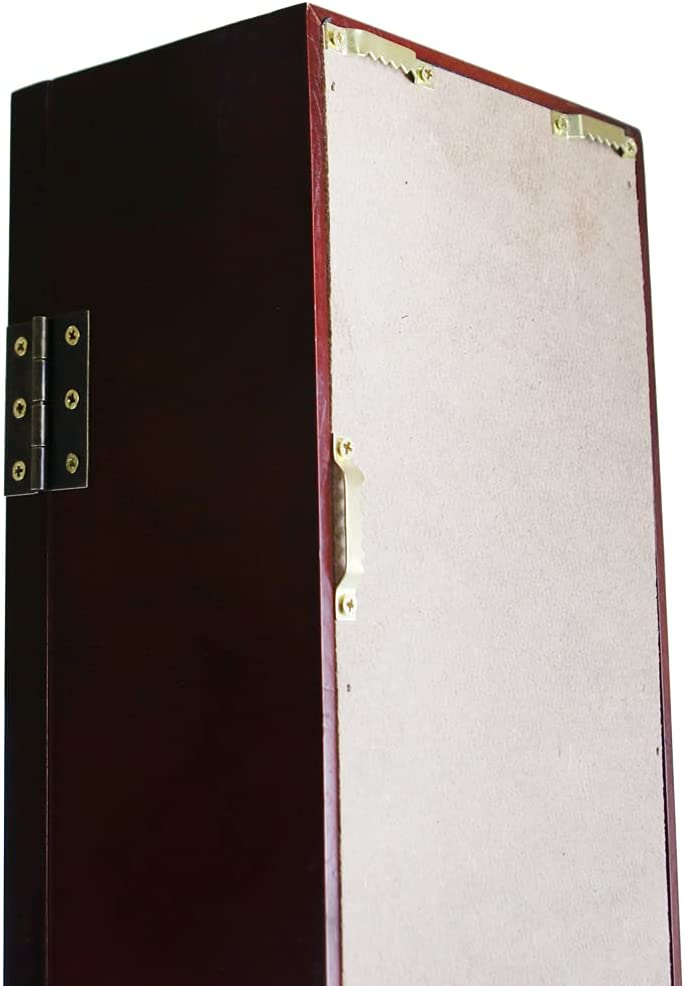 Baseball Bat Display Case Solid Wood Frame with Grass Transparent Door Holder Rack Cabinet Wall Mounted Shadow Box Vertical or Horizontal DecoWoodo