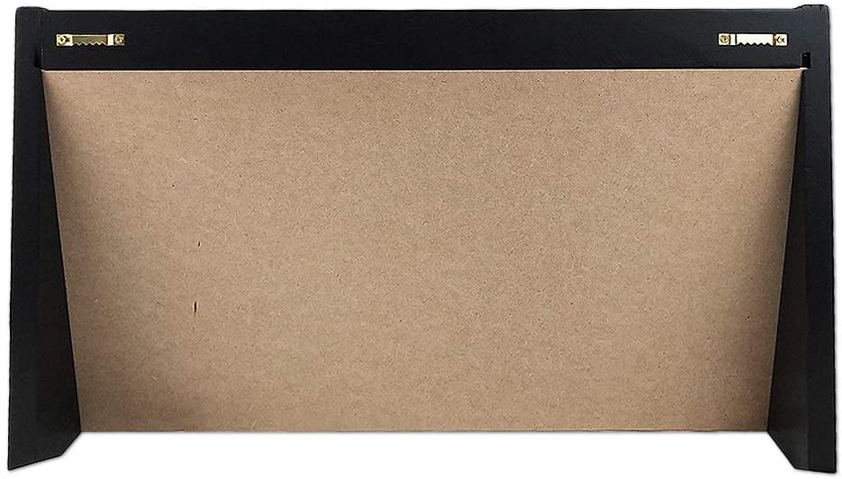 DecoWoodo Challenge Coin Display Stand Wooden Rack Military Coin Holder 5 Rows Black Finish DecoWoodo